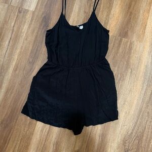 Divided Black Mini Dress